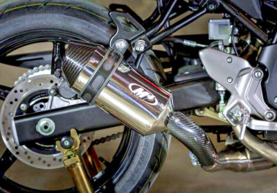 M4 Slip-On System w/ Polished Canisters Suzuki SV650 # SU6622