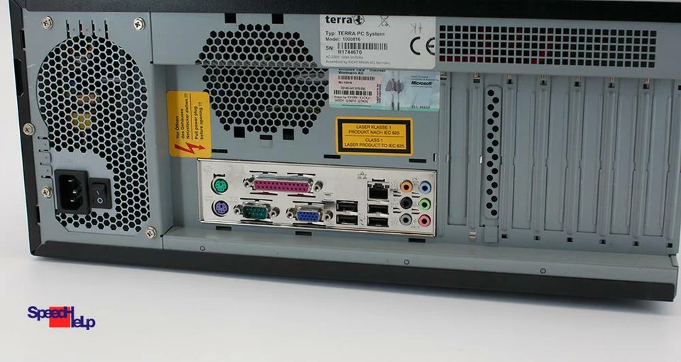 Computador Home Office PC Asus P5GC-TVM-SE/S Windows XP 7 RS-232 porta paralela - Imagem 3 de 4