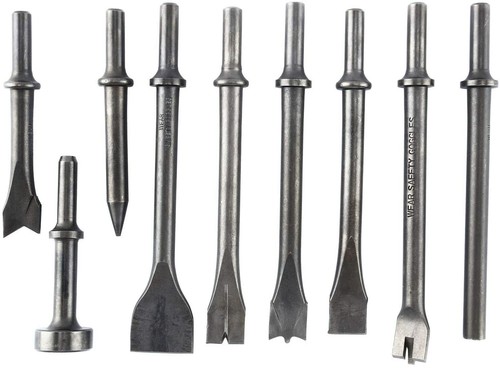 0.39'' Shank 9Pcs Pneumatic Chisel Tool 