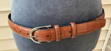 Perry Ellis Belt - Portfolio Sz 34 Brown Full Grain Cowhide 42-1/2 In Long
