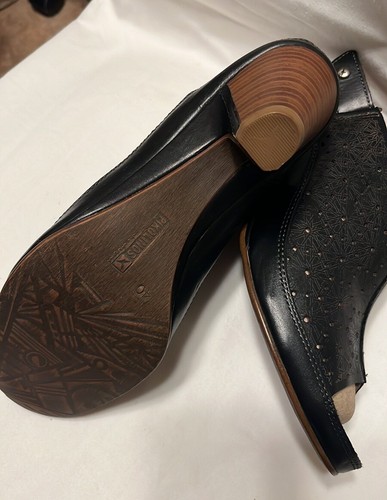 Picolinos JAVA Black Leather Sandals Size 40 - Picture 8 of 9