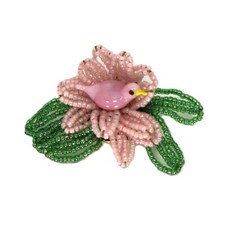 Vtg Neocurio Disc Clasp Female End Hand Blown...