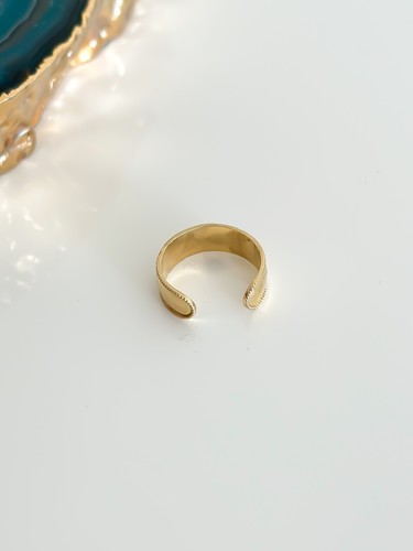 14k Solid Gold Toe Ring, Yellow Gold - Waterproof Band Toe Ring - Adjustable - Picture 5 of 5