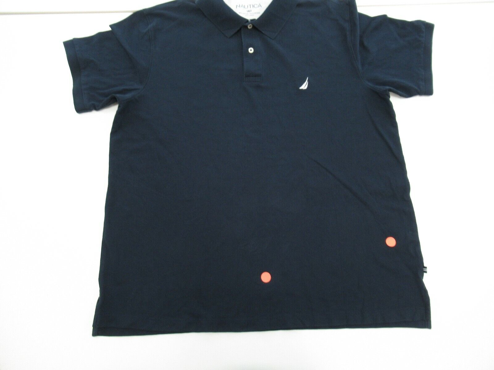 NAUTICA Men's Navy Short Sleeve Polo Shirt Size 1… - image 5