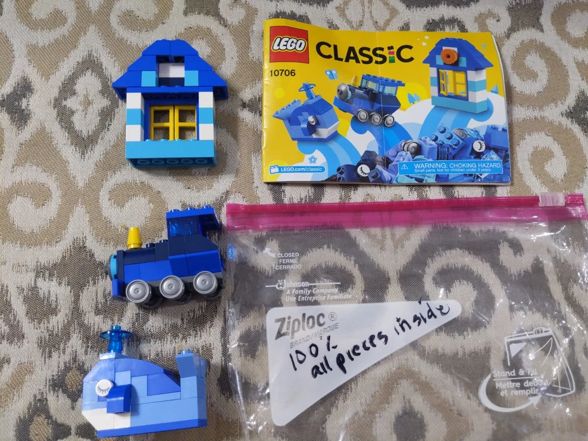 LEGO 10706 Classic Blue Creativity Box 78 Makes 3 100% | eBay