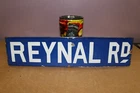 Vintage 1920's REYNAL Rd. ROAD 18' Porcelain Metal NEW YORK Street Metal Sign