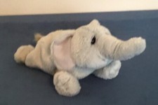 Dakin Lou Rankin Mini Friends Hoover the Elephant Bean Bag Plush 8" Laying Down