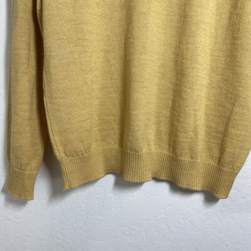 Kuna Men’s William Yellow Baby Alpaca Knit Pullover Sweater Casual 1/4 Zip NWT - Picture 7 of 9