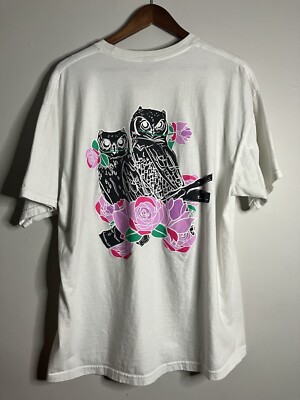Night Owl Sound Pink Roses Owl Tee #owltee
