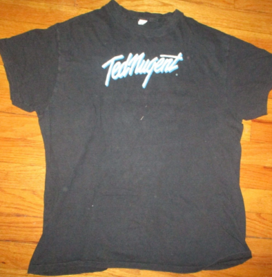 1978 TED NUGENT TNT Worldwide Tour Black T Shirt Vintage Large 3