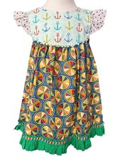 Matilda Jane Platinum Art Fair Flutter Dress EUC Size 4 435