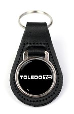 Triumph Toledo TC Logo Quality Black Leather Keyring