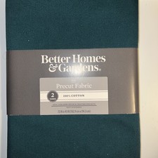 Better Homes Gardens 2 Yds Precut Fabric - 72"x45" - Hunter Green - New Cotton