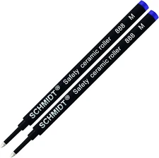 2 Pack - Blue- 888 Medium Rollerball Refill