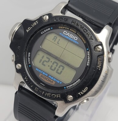 Casio Air Diver DEP-610 MOD 1472 Twin Sensor Vintage Men's