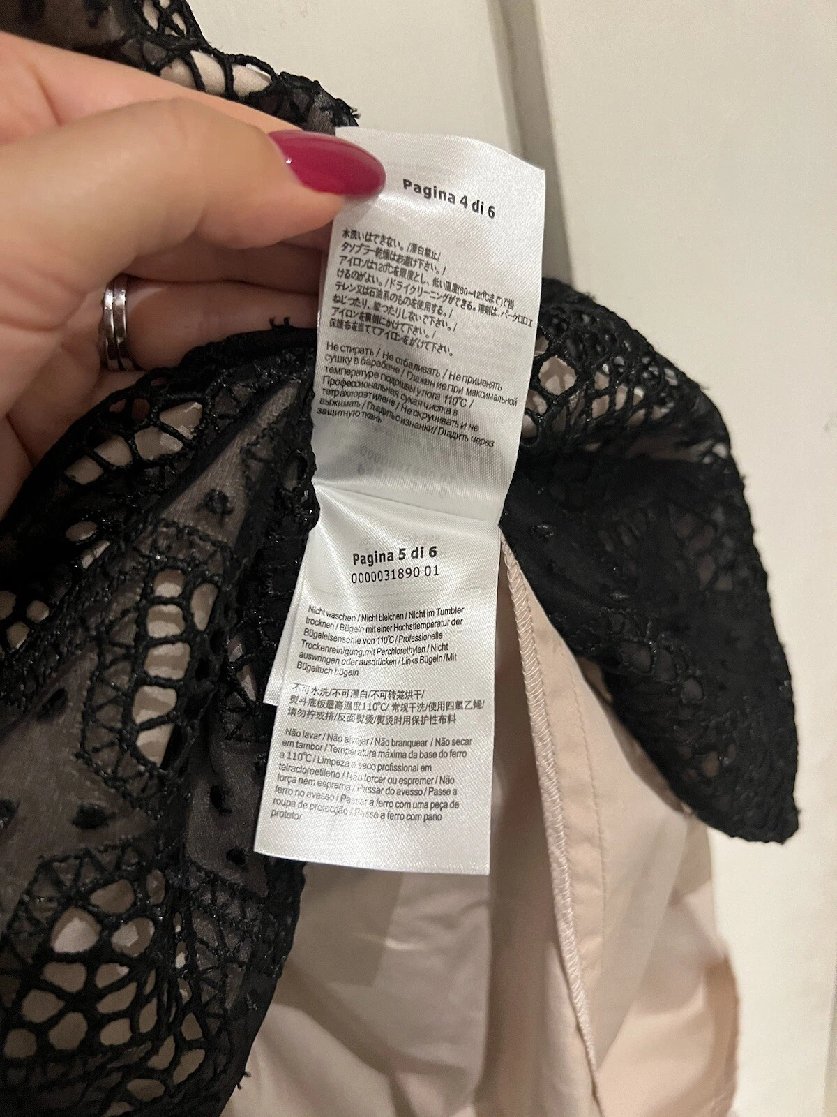 Abito rosso Valentino stampa stella nero occasione IT46 UK14 nuovo con etichette