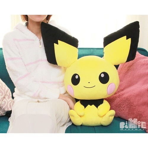 ピーパス ぬいぐるみ 大きい Pokemon BigMore! Big Stuffed Toy Pichu H23.6