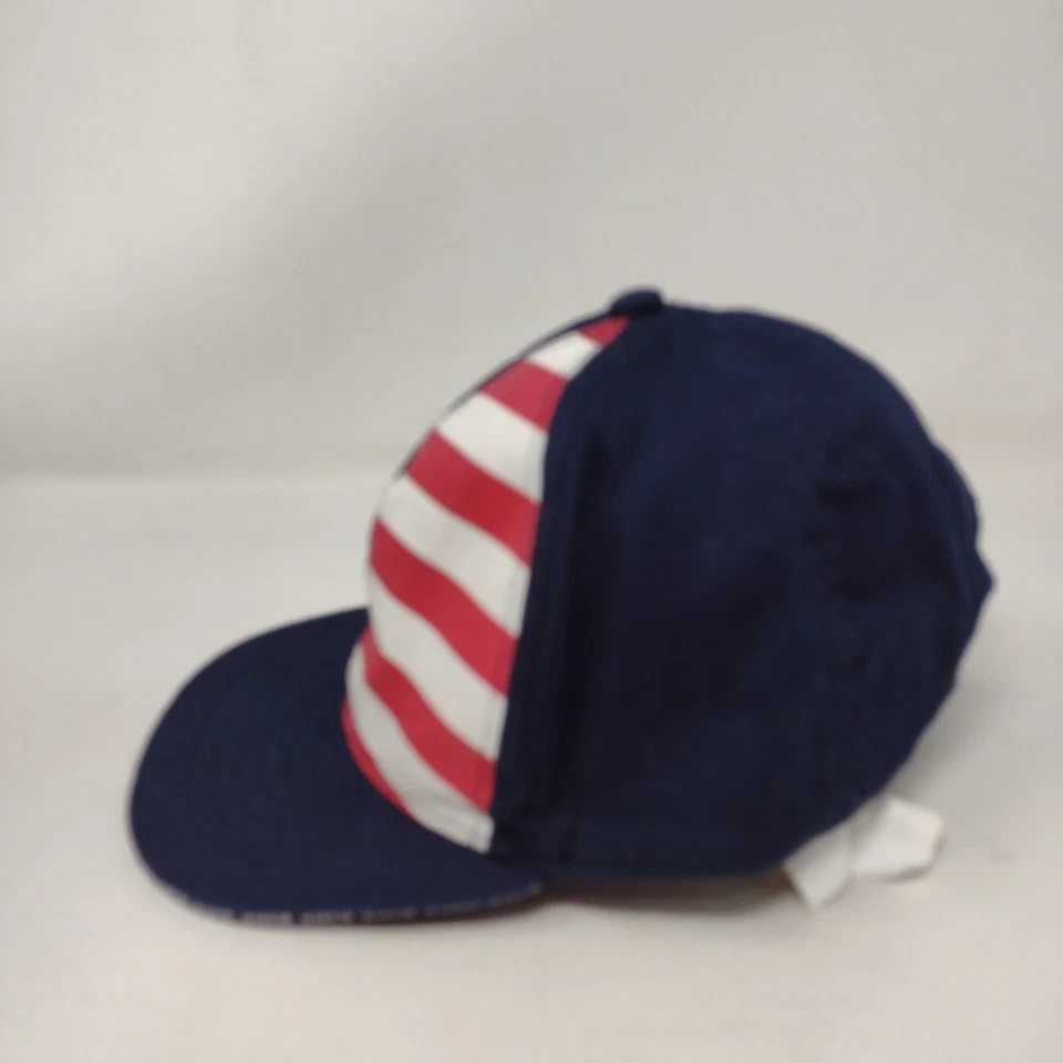 Sombrero con tirantes para bebé bandera americana multicolor 24 meses/3T algodón patriótico Foto 3 de 4