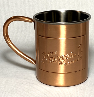 THE HANGAR 1 DISTILLERY ~ 12 Oz. Copper MUG w/Riveted Handle & S