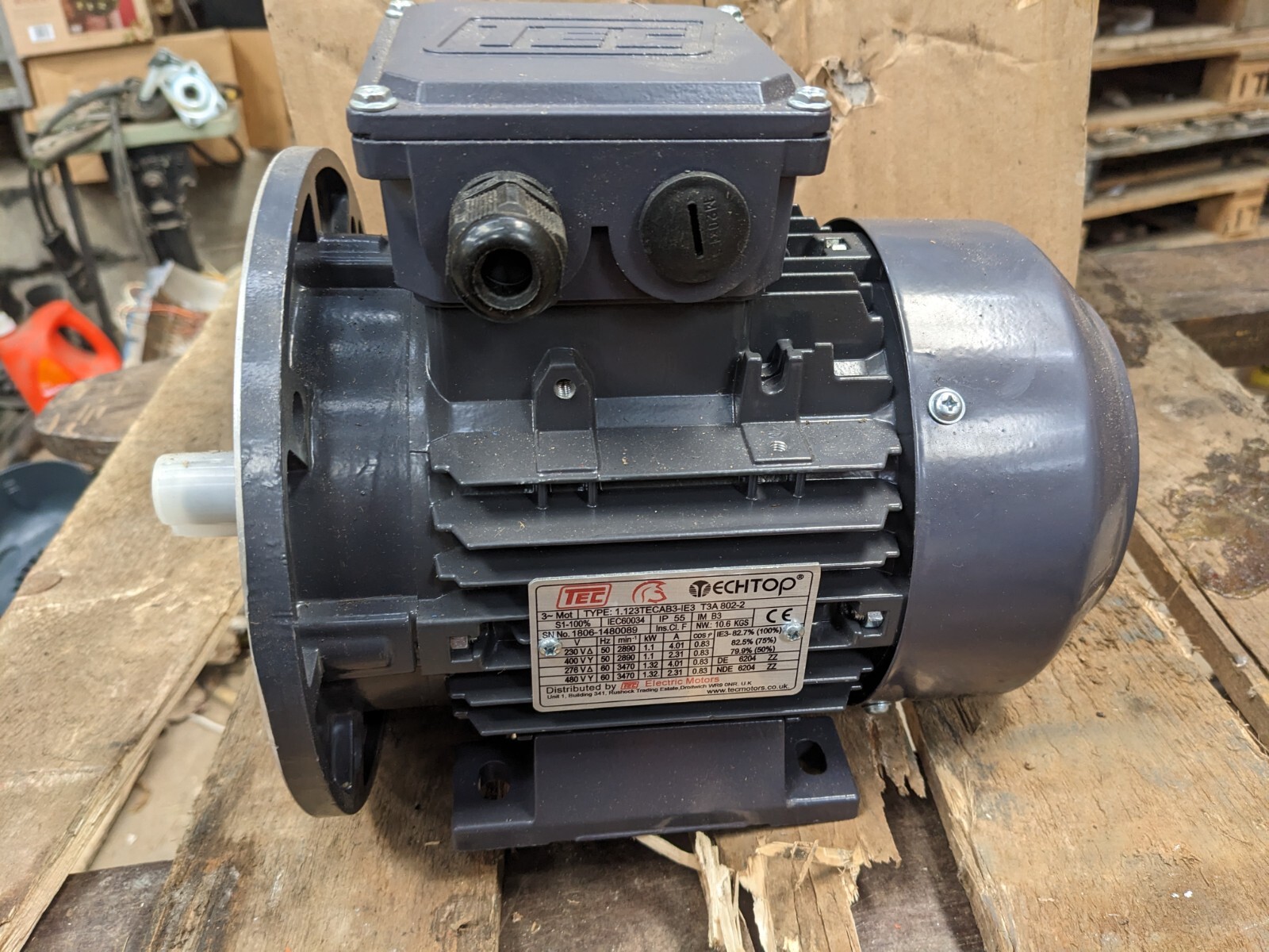 TEC 1.1 KW ELECTRIC MOTOR eBay