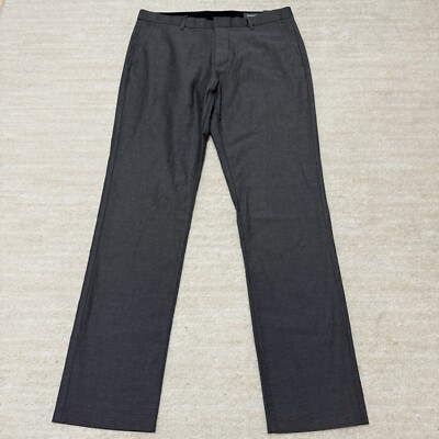 NWT Bonobos Slim Pants Tuesday Slacks Office Grey Black Men's Size 35x33