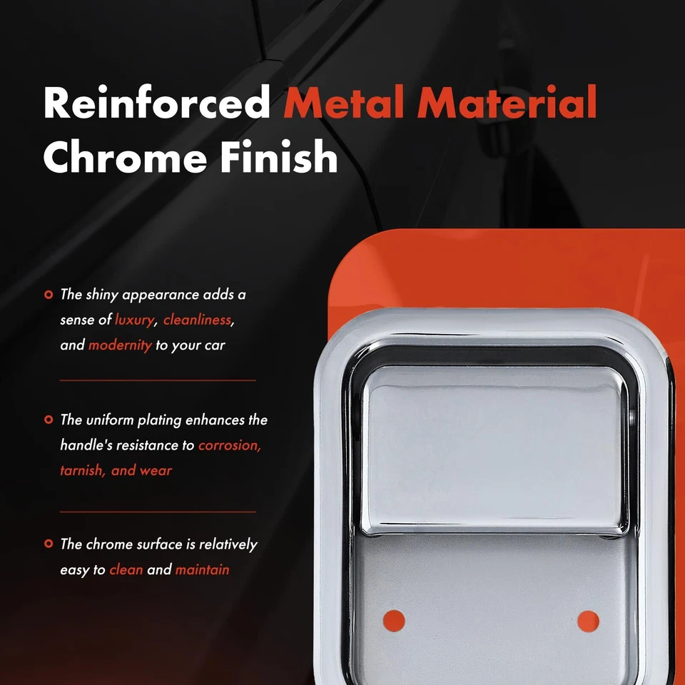 Manija de puerta interior cromada lateral del pasajero para Western Star 4900EX 4900FA 6900XD Foto 4 de 4