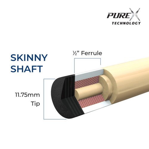 PureX PSK-14SR Slim Shaft - 11.75mm - Silver Ring - Kamui Tip - FREE SHIPPING - Picture 4 of 4