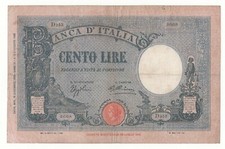 100 LIRE  AZZURRINO  ( FASCIO)    DECR  16 / 12 / 1932