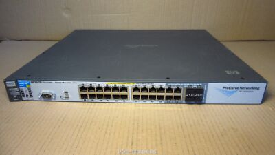 HP J8692A ProCurve 3500yl-24G-PWR 24-Port PoE Gigabit 4x SFP Switch NO RACKMOUNT
