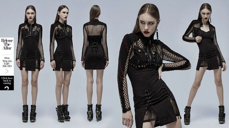 Sexy Abrigo Corto Fino Punk Rave Para Mujer Manga Larga Malla Chaqueta Murciélago Dobladillo Irregular Foto 4 de 4