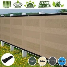 3' 4' 5' 6' 8' x50' Privacy Fence Wind Screen Garden Patio Tarp Mesh Shade Cover