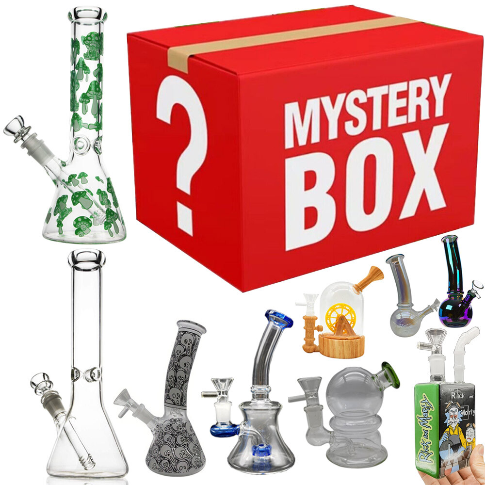 Heavy Glass Bong Hookah Water Pipe Smoking Bong Beaker + 14mm Bowl