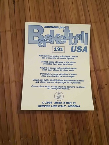 SL Italy NBA Basketball USA 1994 1995 94 95 PICK ANY STICKER - Picture 307 of 309