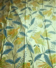 Vintage Cohama Fabric Piece Hand Screen Print "Banda" 49" wide x 53 1/2" long