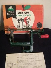 Vintage White Mountain Apple Parer Corer Slicer Original Box