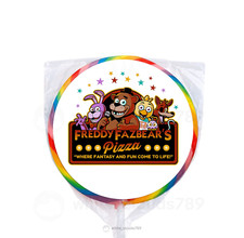 24 Five Nights at Freddy 1.67" Sticker Labels for Bag Birthday Party Favor
