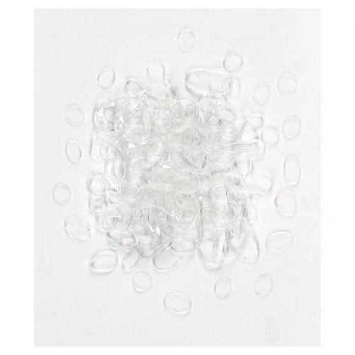 Scunci Mixed Size Polybands in Zippered Pouch, Clear - 300 Count - 第 2/3 張圖片