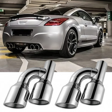 2.5" Inlet Endrohre Auspuffblende Doppelrohr Endrohr für Peugeot RCZ 1.6l 2.0l