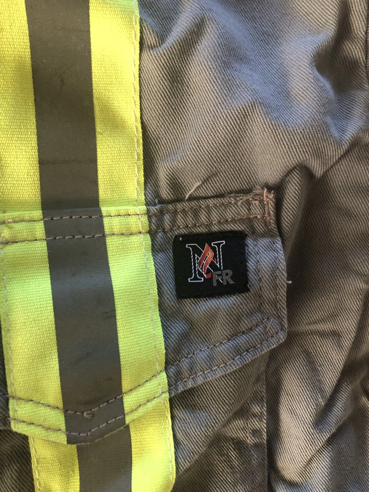 NEESE Wear FR Mens Coveralls 2XL Gray Reflective Jump Suit Westex 2112 Fire - product detail image 4