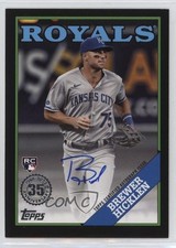 2023 Series 2 1988 Topps Baseball Black /199 Brewer Hicklen #88BA-BH Auto 0zx0