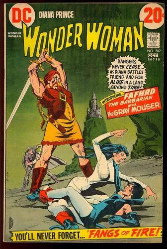 Wonder Woman #202 Unrestored Bronze Age Superhero Vintage DC Comic 1972 VG+