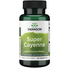 Swanson Super Cayenne 100 Veggie Capsules