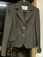 Calvin Klein Gray Blazer Jacket Two Button Women's Size 8