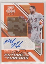 2021 Elite Extra Edition Future Threads Signatures Orange Matheu Nelson Auto no9