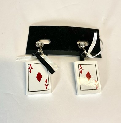 ACE Of Spades Card Shaped Women s  Dangle Earrings Gift Idea