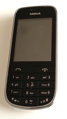 Nokia Asha 203 schwarz weiss Handy Telefon Mobilephone