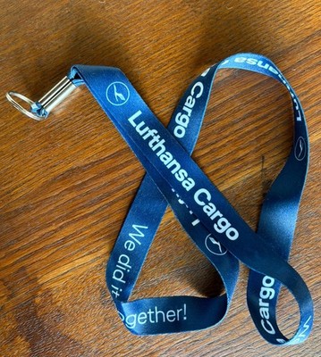 NEW  DEUTSCHE LUFTHANSA CARGO airport badge lanyard transportation