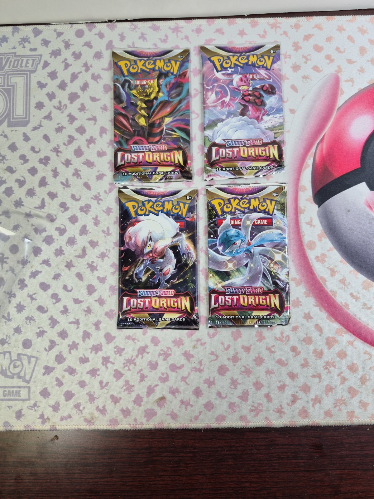 Pokemon Lost Origin Pack Art Set / 4x Factory Sealed Booster Packs