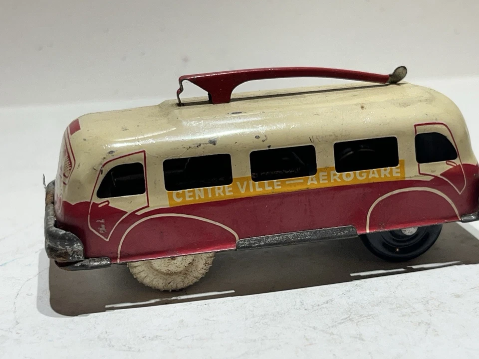 JOUET CR / JOUET ANCIEN TÔLE / BUS TÔLE CHARLES ROSSIGNOL / MADE IN FRANCE CR - Photo 4/4