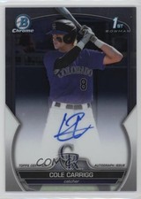 2023 Bowman Draft Chrome Prospect Auto Cole Carrigg #CDA-CC Auto qf8